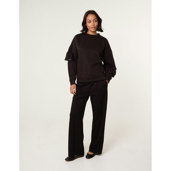 Blue Vanilla Bow Sleeve Sweatshirt