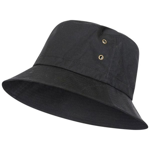 Trespass Unisex Adult Waxy Bucket Hat - Black