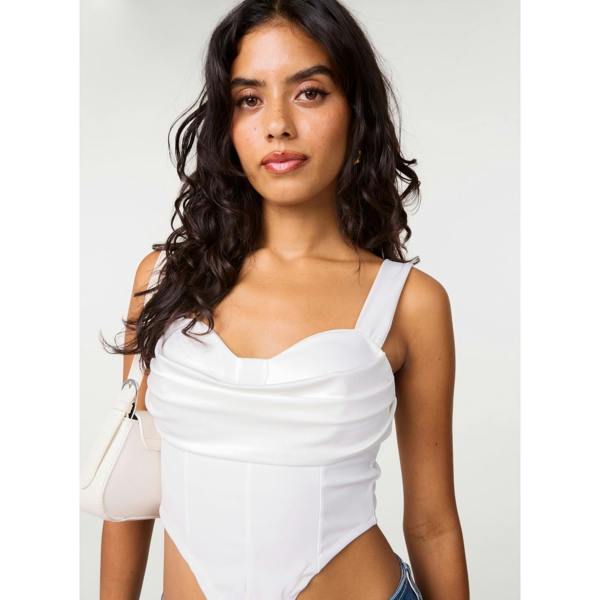 Pink Vanilla Corset Cowl Top