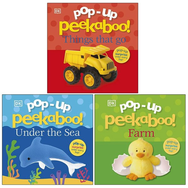 Pop-Up Peekaboo! 3 Book Set Peekaboo! Things That Go, Peekaboo! Under The Sea & Peekaboo! Farm