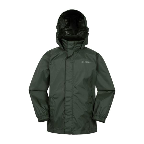 Mountain Warehouse Childrens/Kids Pakka II Waterproof Jacket - Khaki Green - 