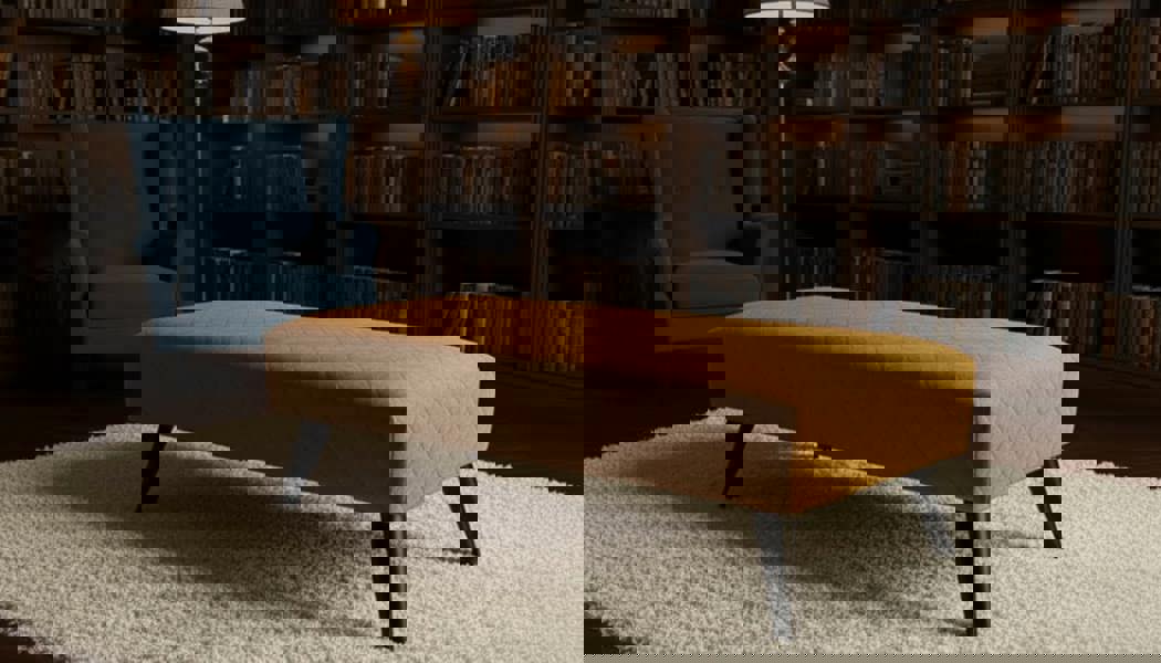 Premium Stitched Footstool Bench &amp; Coffee Table with Hidden Storage - ISTOOLS