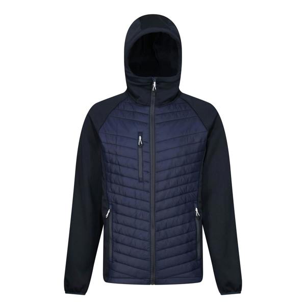 Regatta Mens Navigate Quilted Hybrid Jacket - Navy/Seal Grey - 
