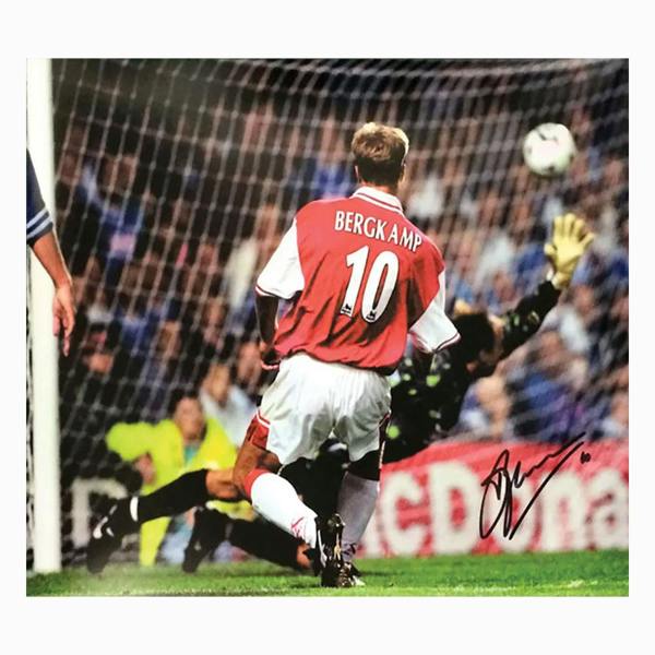 Unbranded Dennis Bergkamp Signed Arsenal photo (2) — Premium Framing
