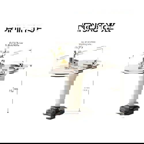 Elmer Dining Table, White Top, Oval-Rit Concept-Rit Concept