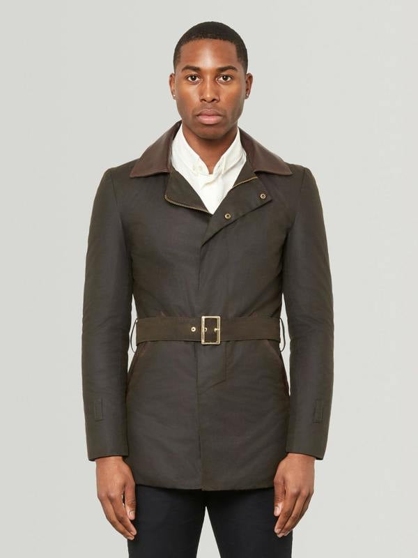 Serran London Green Waxed Jacket