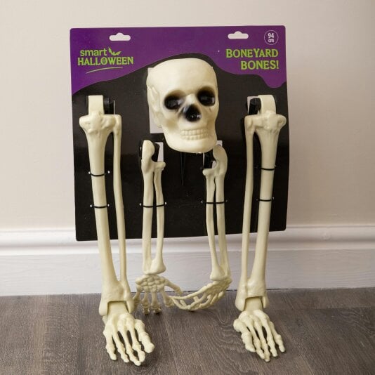Samuel Alexander 95cm Halloween BoneYard Bones Skeleton Decoration with Ground Stakes