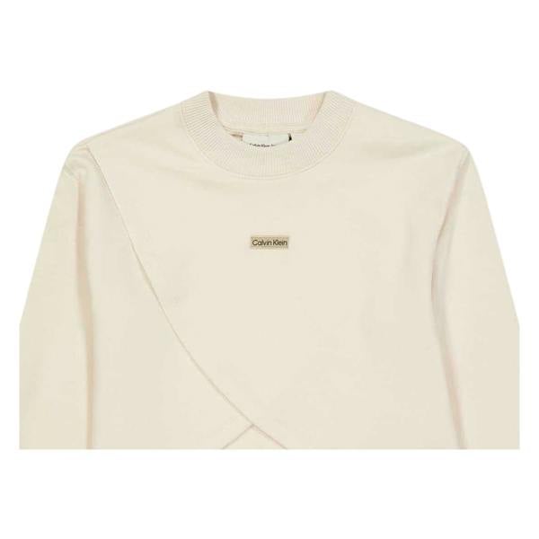 Calvin Klein Childrens/Kids Jeans Metal Logo Sweatshirt - Whitecap Grey - 
