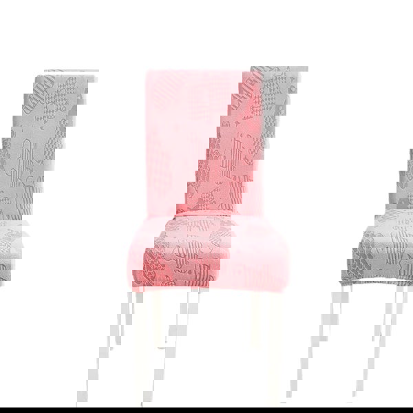 Anyseat Chair Cover Pink Bear Design with Anti-Dirt and Elastic Material for Dining Room Kitchen Wedding Hotel Banquet Restaurant