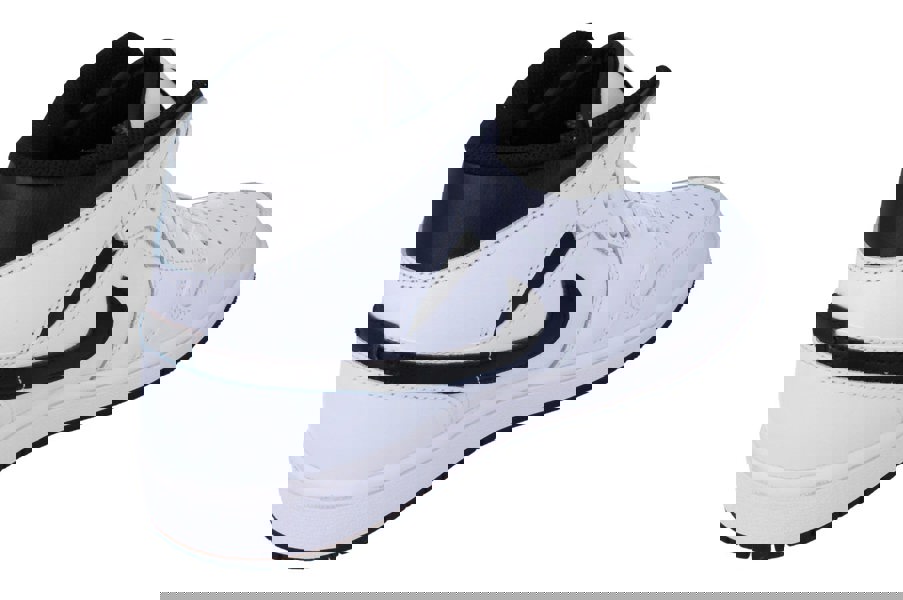 Nike Air Jordan 1 Mid Mens Trainers Dq8426  132 - White Black 132 - Photo 2