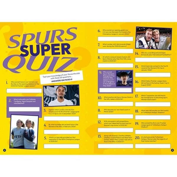 Tottenham Hotspur FC Annual 2027, Annuals, Mixed Pages, Sports, Gift