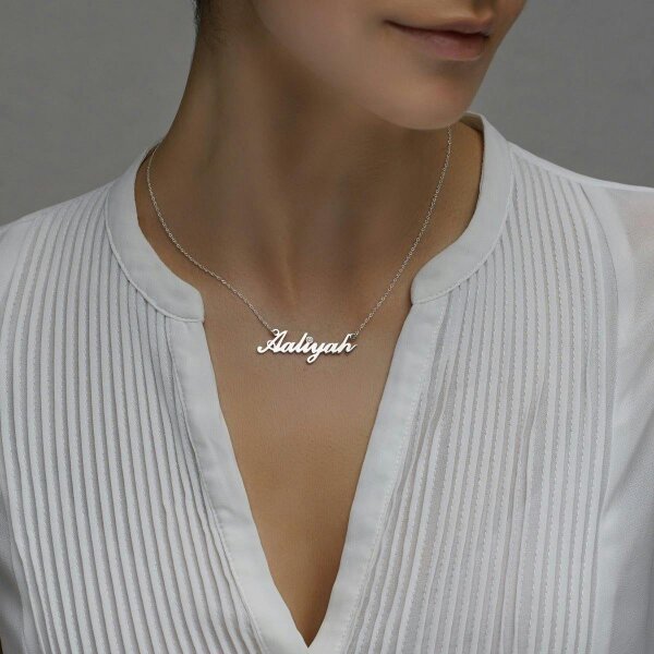 Christopher James of London Carrie Style Personalised Name Necklace With Diamond