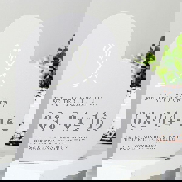 Personalised Memento Company Personalised Anniversary Heart Ornament