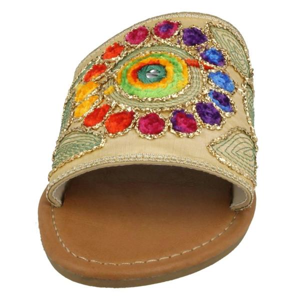 Savannah Ladies Savannah Flat Stitched Vamp Mules