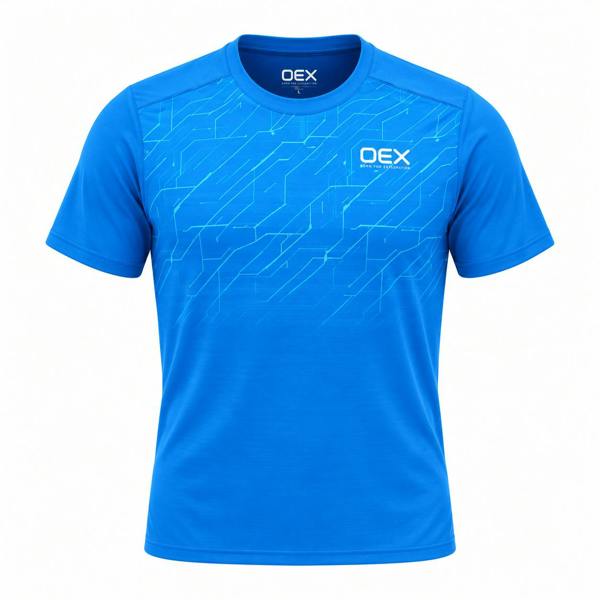 OEX Helmer T-Shirt Azure