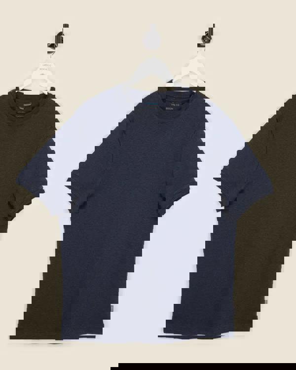 Larsson & Co Heavy T-Shirt With Ribbed Details