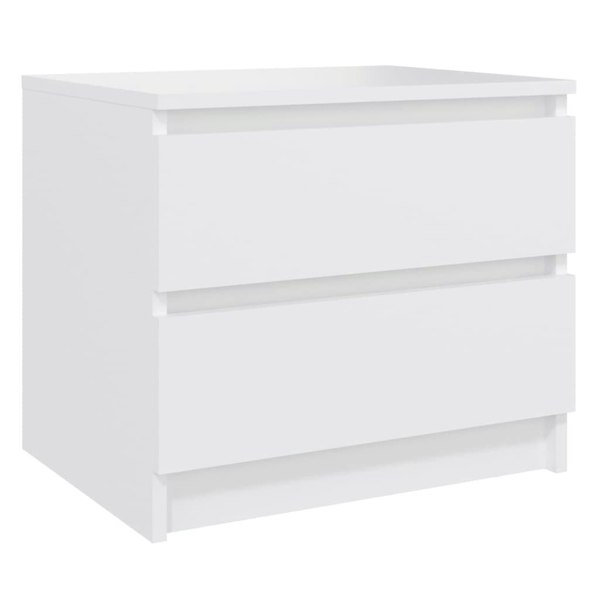 Berkfield Bed Cabinets 2 pcs White 50x39x43.5 cm Engineered Wood