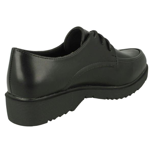 Spot On Ladies Spot On Lace Up Chunky Sole Shoes F90095