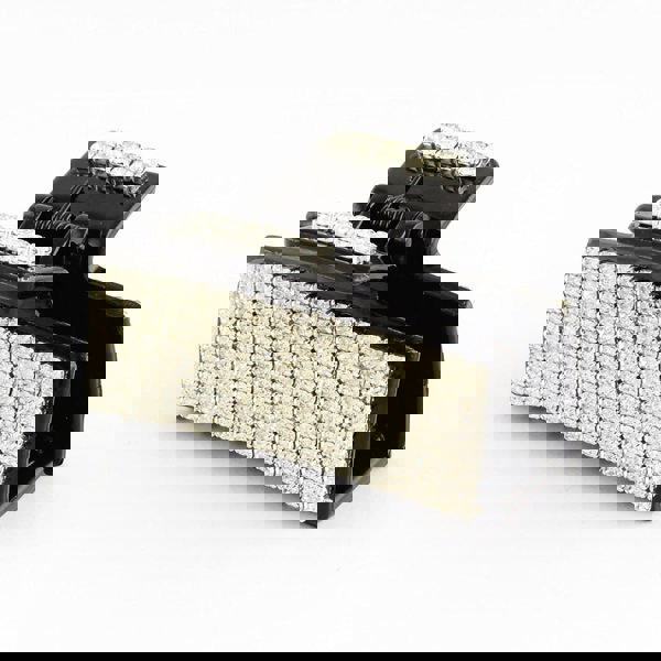 diamante hair clip claw black medium