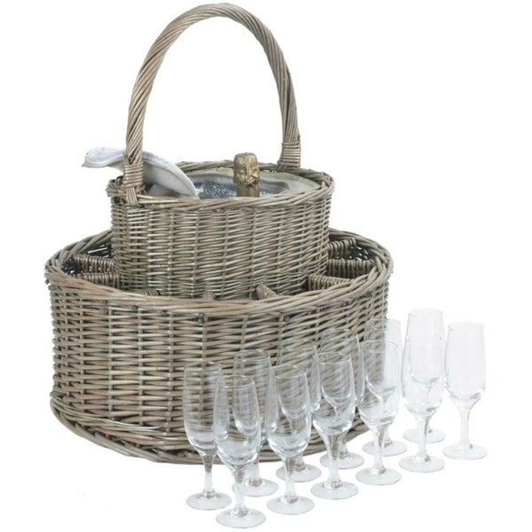 Drinks Wicker Basket