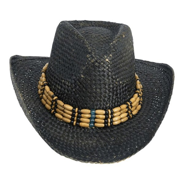 Gamble & Gunn Black Beaded Cowboy Hat