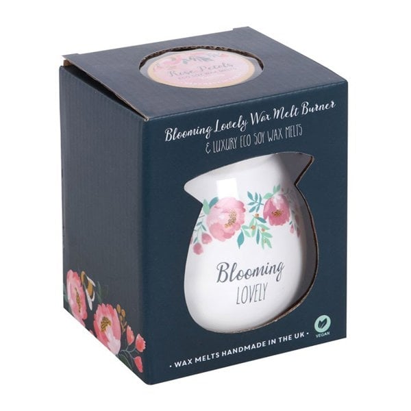 Serano Large Blooming Lovely Wax Melt Burner Gift Set