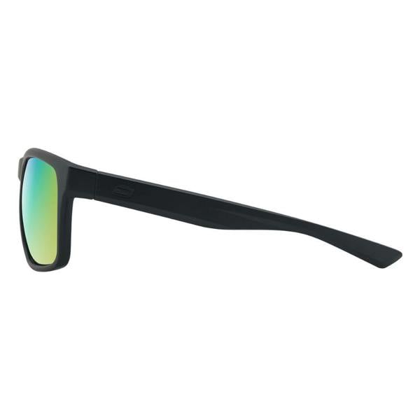 Dirty Dog HOODLUM - Satin Black with Polarized Green Mirror Lens
