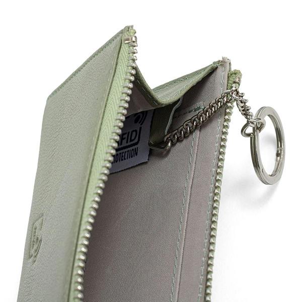 Pia Say it in Sage Leather RFID Purse, Compact