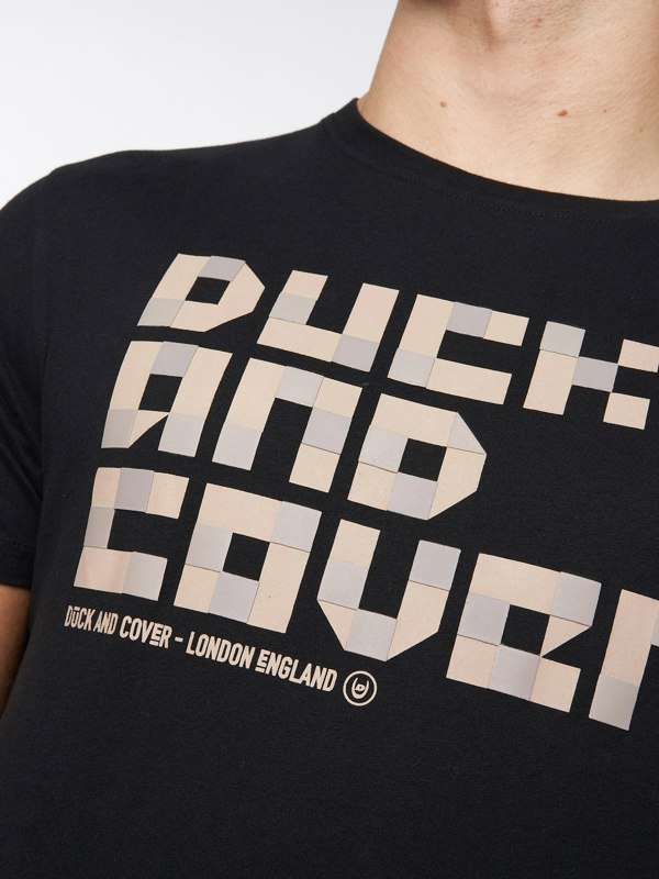 Duck and Cover Balding T-Shirt - Black