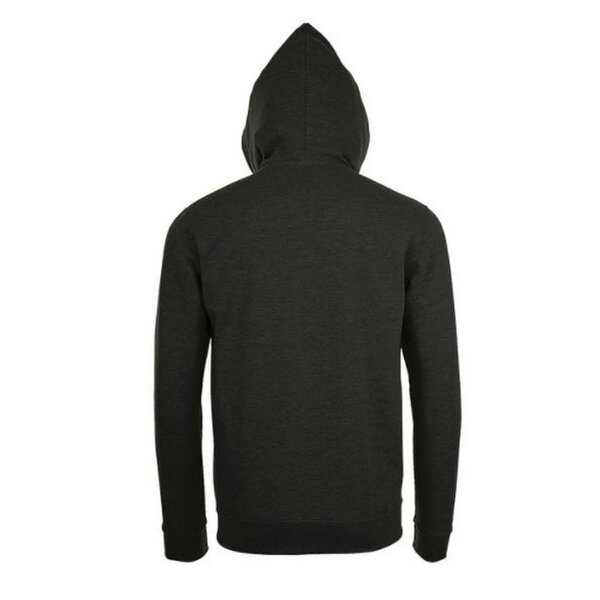 SOLS Mens Stone Zip Up Plain Hoodie - Charcoal Marl