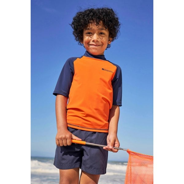 Mountain Warehouse Kids Sun Protective Short-Sleeved Swim Vest - Burnt Orange