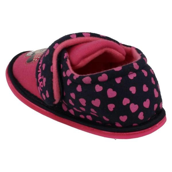 Disney Girls Disney Hook & Loop Slippers Minnie Mouse Boarder