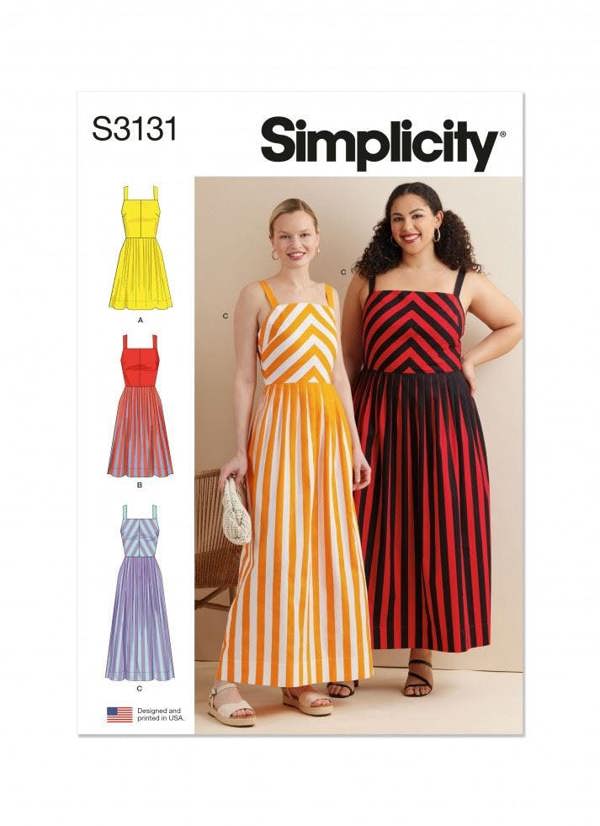Simplicity Sewing Pattern 3131, Dresses for Women, AA (10-12-14-16-18) - Intermediate