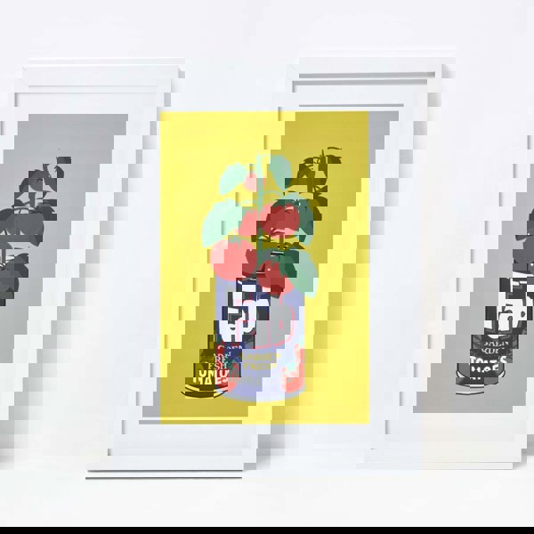 HOMESCAPES Set of 4 Colourful Tinned Plants Wall Art