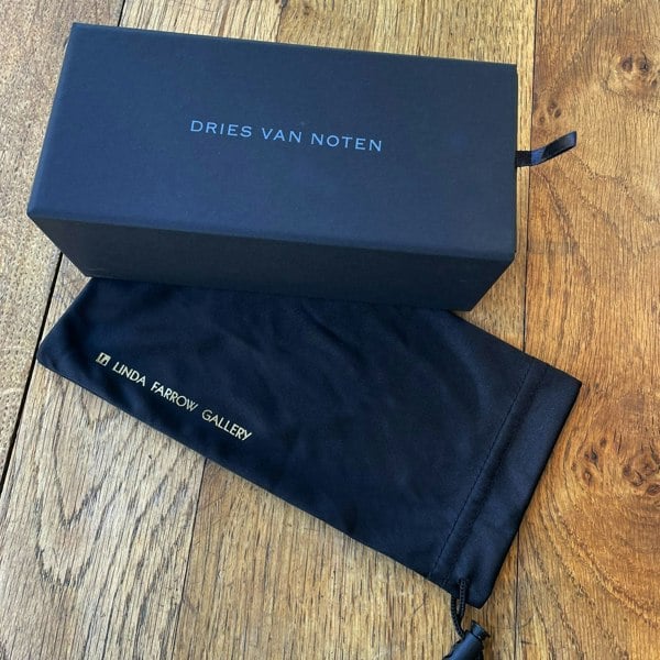 Dries Van Noten blue tone sunglasses with grey tone lenses