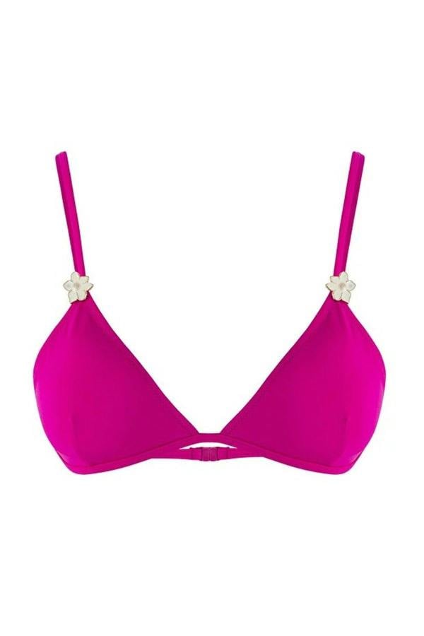WOVCOR Triangle-Shaped Bikini Top with