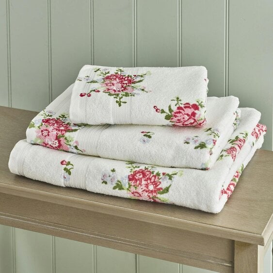 Scotts of Stow Set of 2 Rose Printed Hand Towels