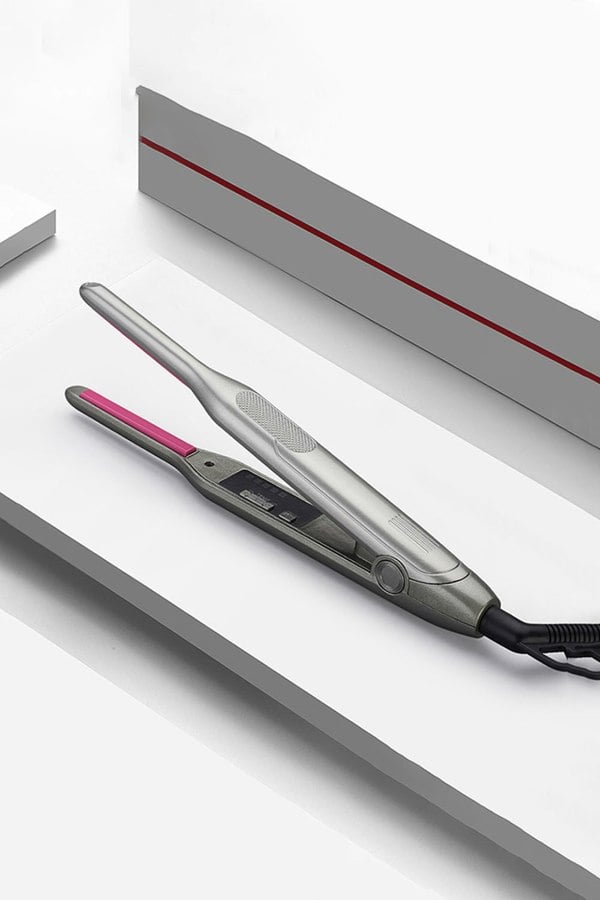 Living and Home 2 in 1 Hair Straightener and Curler LCD Temperature Control Dual Voltage Auto Shut Off,Professional Hair Straightener and Curler