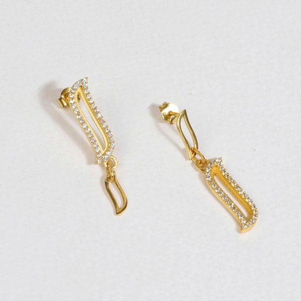 Wave Symphony Earrings CZ - Lila Rasa