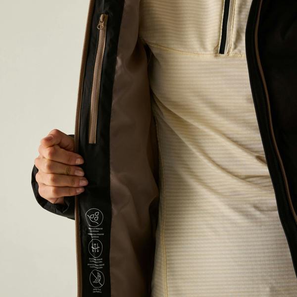 Regatta Womens Altoro Thermal Padded Jacket - Black/Mocha