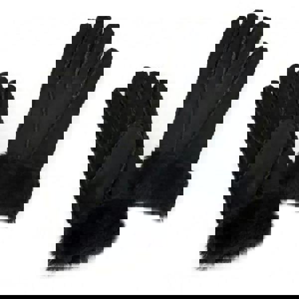 Eastern Counties Leather Womens LSG/V Sheepskin Gloves - Black