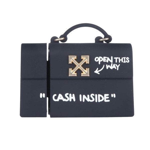 Off White Jitney AirPod Pro Case - Black/Gold/White