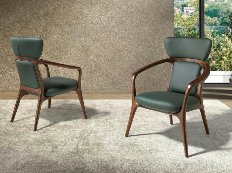 Angel Cerdá Dark Green Leatherette  Armchair 5180