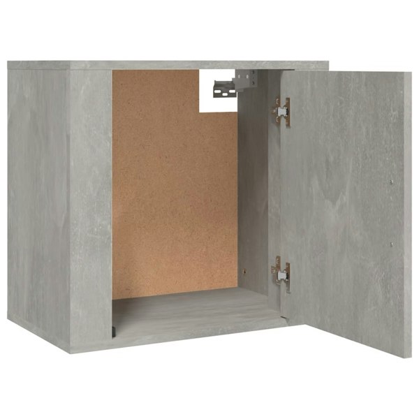Berkfield Wall-mounted Bedside Cabinet Concrete Grey 50x30x47 cm