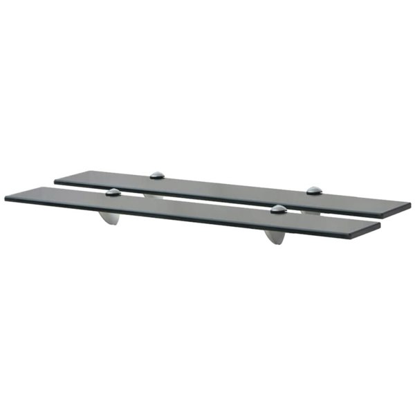 Berkfield Floating Shelves 2 pcs Glass 70x10 cm 8 mm