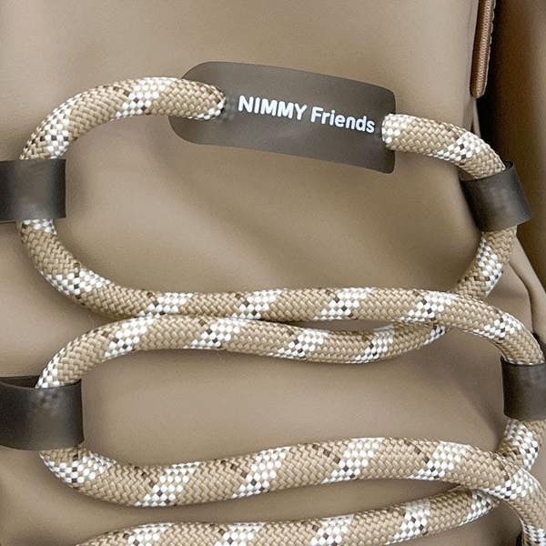 Nimmy Friends Nimmy Cool & Cute 2.0 Brown Bear Laptop Backpack with Detachable Pouch Khaki - N-KM-DNBB-011-A