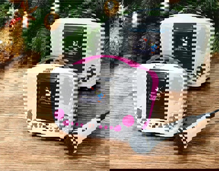 Mr Entertainer Portable Karaoke Player White/Black