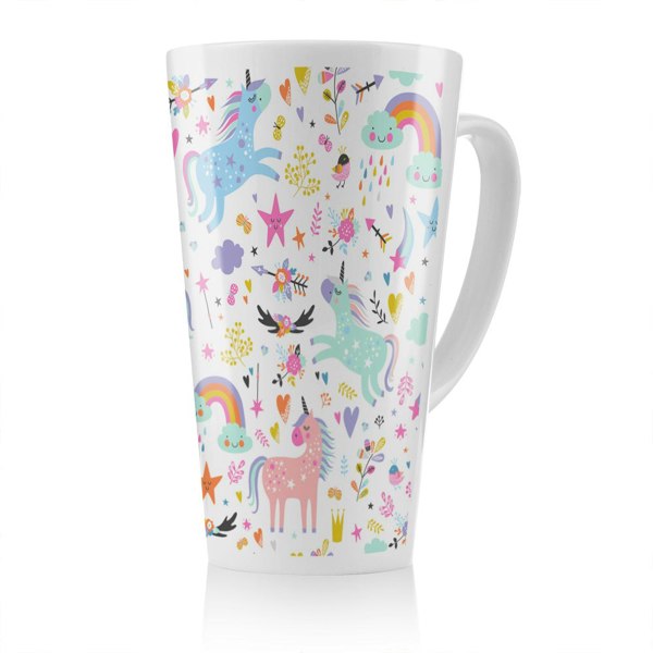 Benjamin Tate Design unicorns Designer Latte Mug