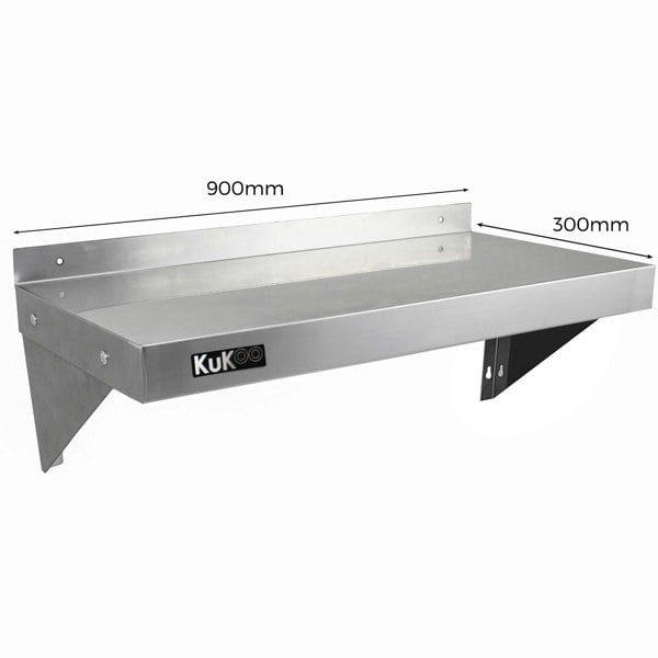 Kukoo 2 x KuKoo Stainless Steel Shelves 900mm x 300mm