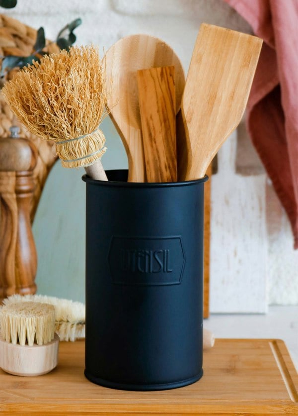 Rozi Black Utensil Holder